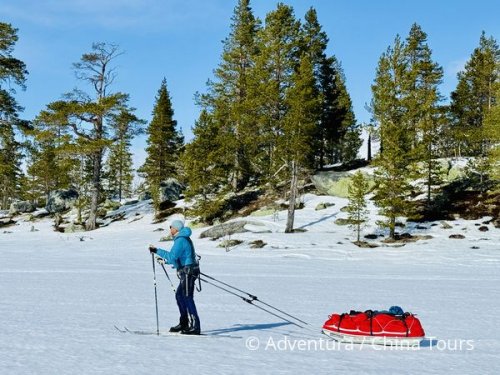 Backcountry lyžování norsko-švédským pomezím 2028 - Aktivní dovolená