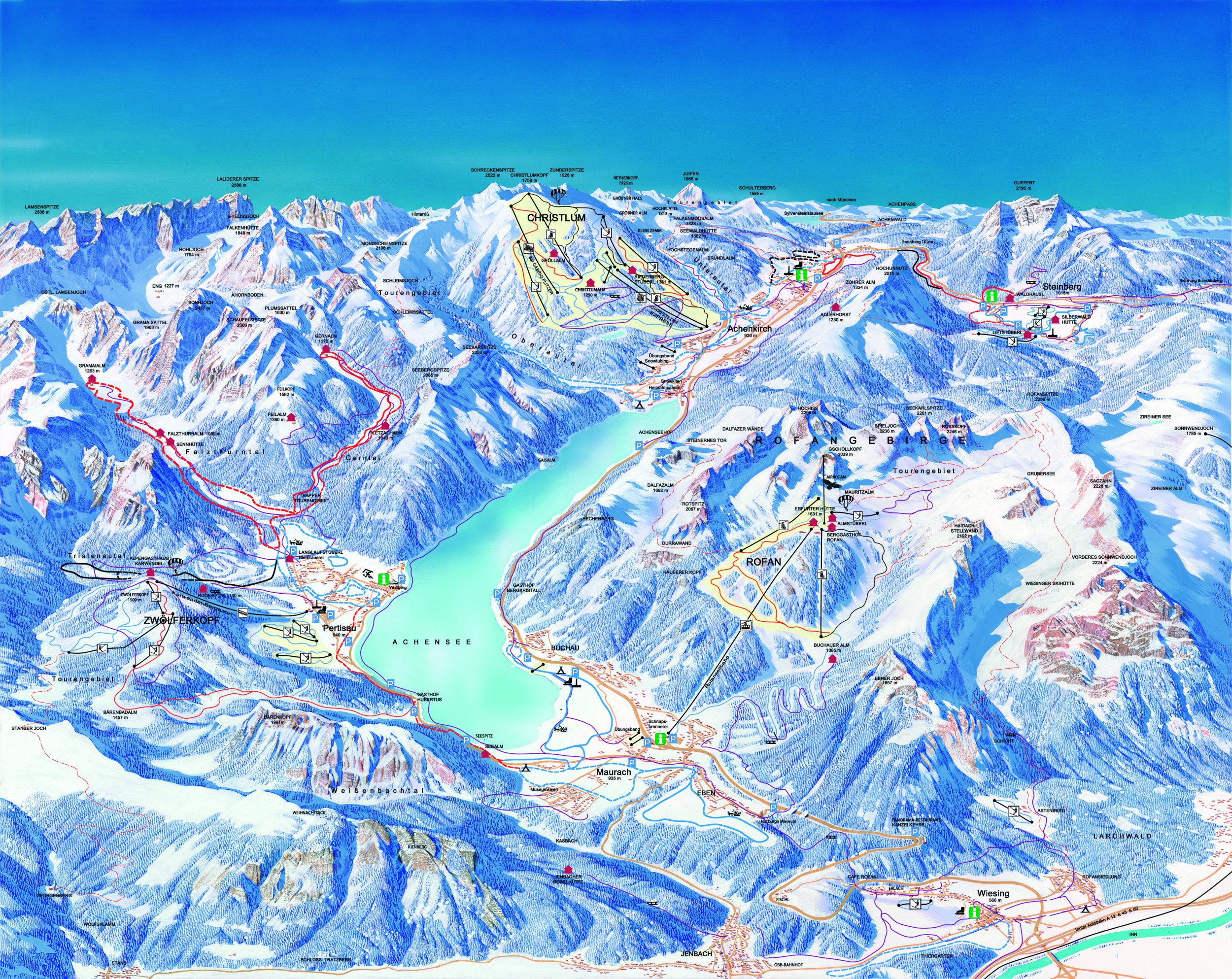 Achensee - Christlum / Rofan / Zwölferkopf
