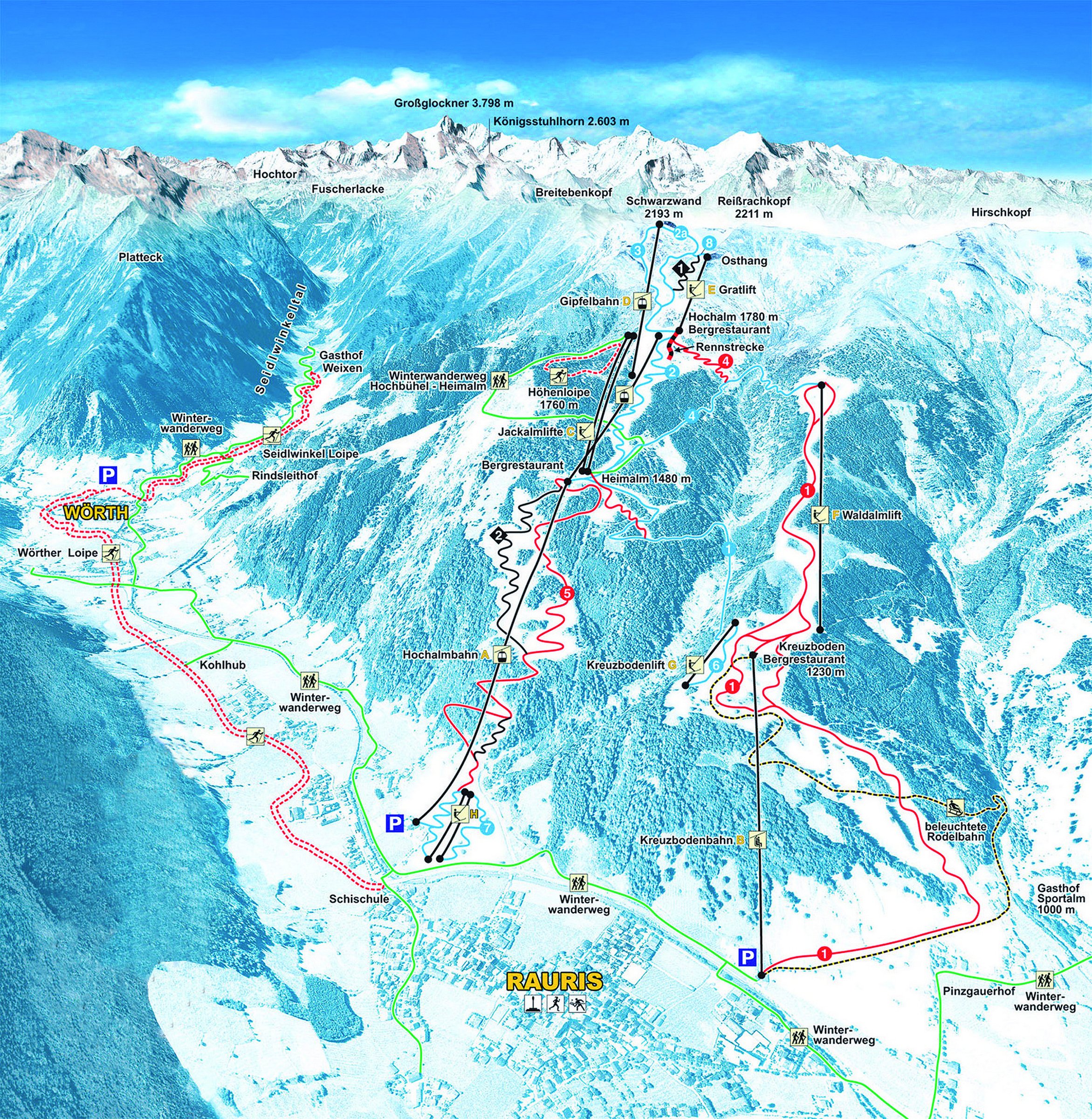 Lyžování Raurisertal
