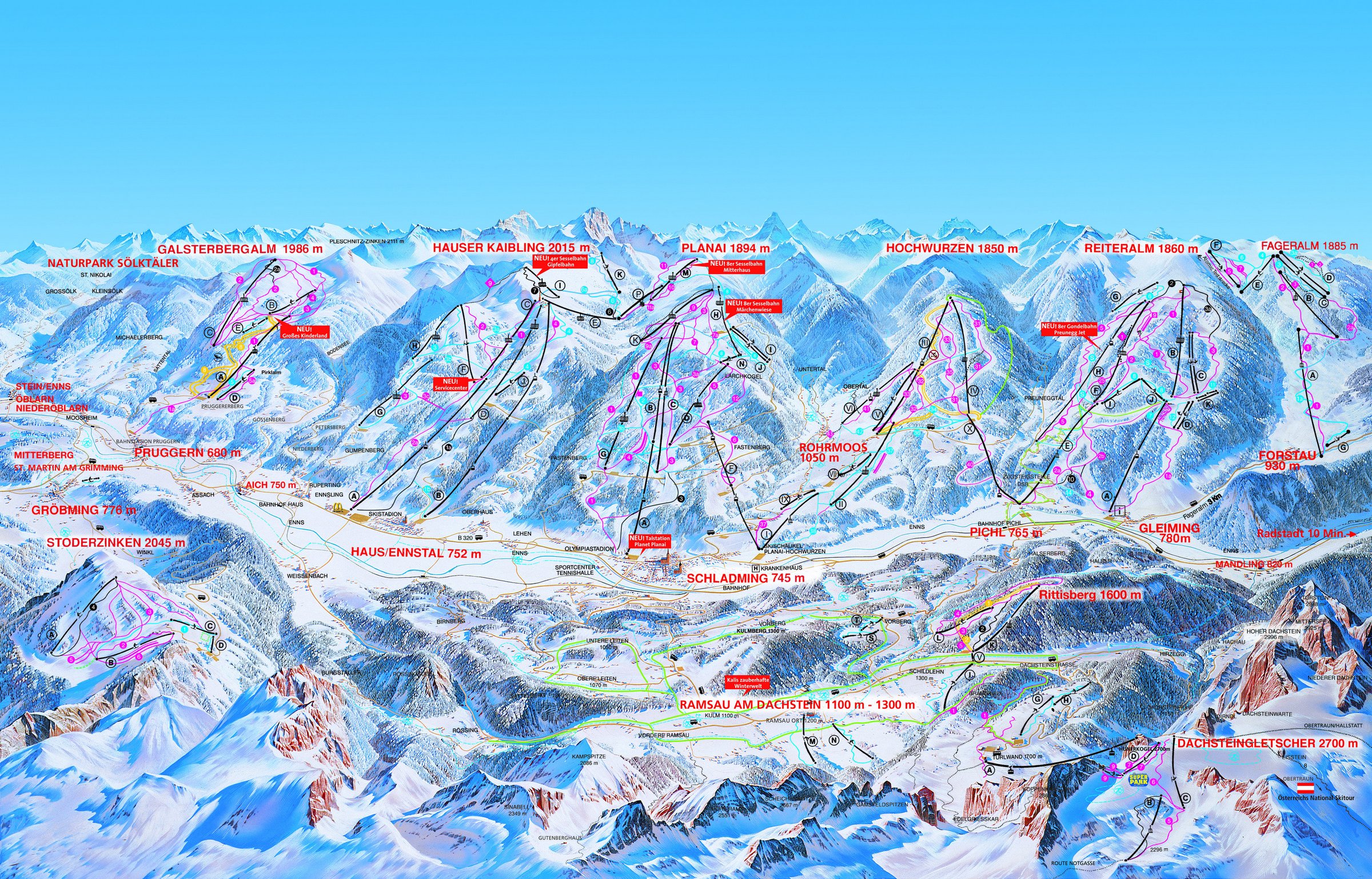 Lyžování Schladming Dachstein