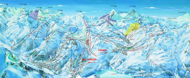 Lyžování Espace Killy, Tignes